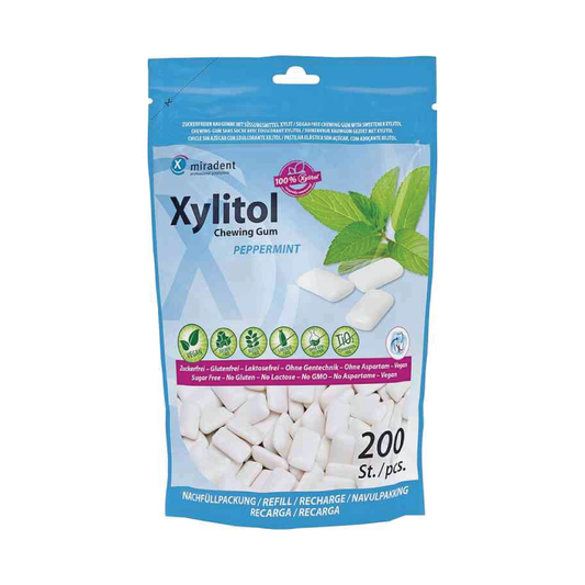 XYLITOL kramtomoji guma, papildymas (200 vnt.)