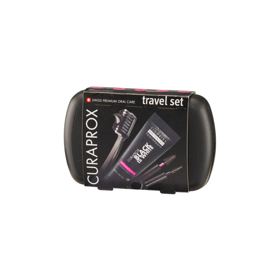 CURAPROX BLACK IS WHITE kelioninis rinkinys