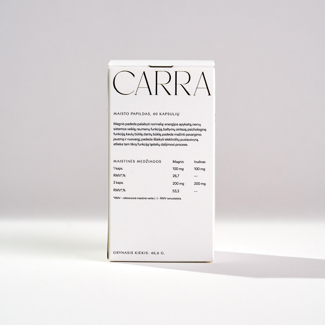 CARRA C2 dantų disciplinos papildai
