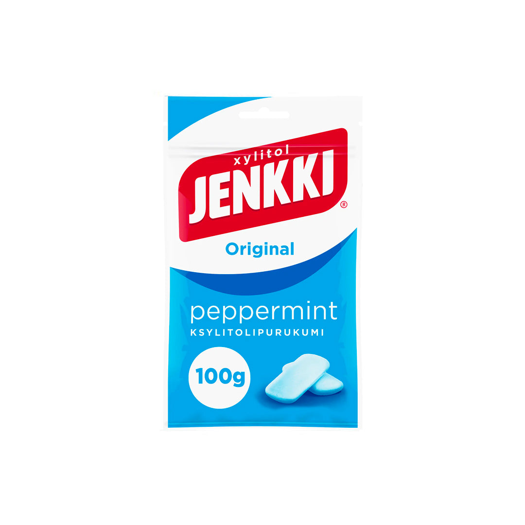 JENKKI ORIGINAL kramtomoji guma su ksilitoliu (100 g.)