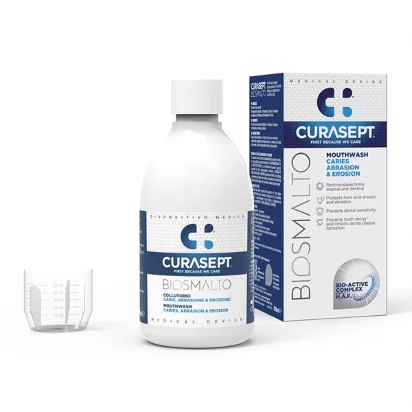 CURASEPT Biosmalto Caries abrasion and erosion kasdienis dantų skalavimo skystis