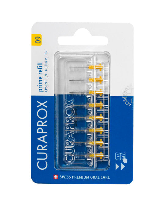 CURAPROX PRIME START tarpdančių šepetėlių papildymas, 8 vnt.
