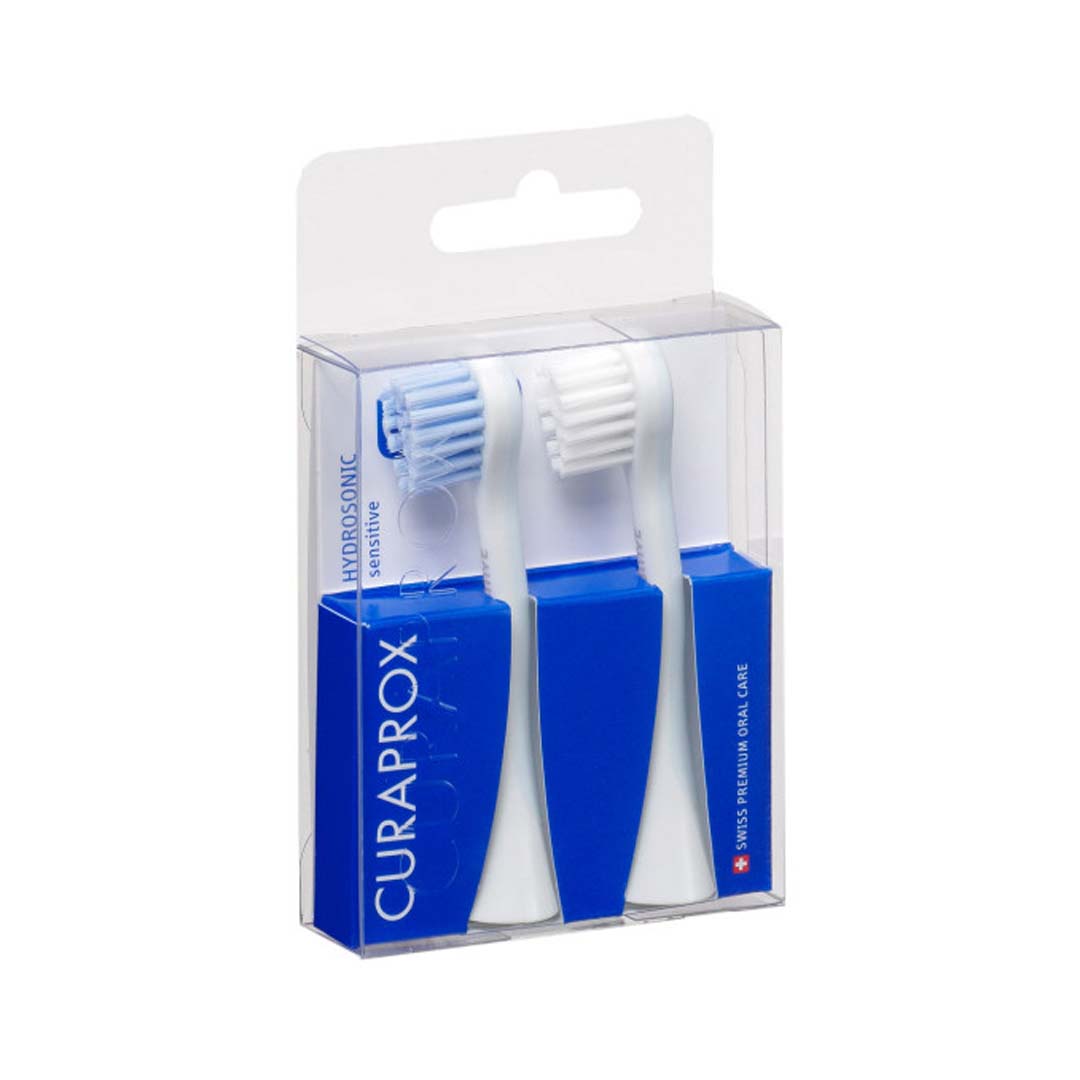 CURAPROX HYDROSONIC šepetėlio galvutė SENSITIVE, 2 vnt.